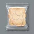 Transparent Plastic Snack Cookie Pack