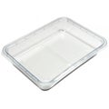 Plastic tray packaging isolated on white background Royalty Free Stock Photo