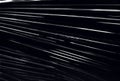 A transparent plastic wrap with a stretch on black background. Royalty Free Stock Photo