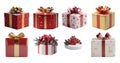 Transparent or PNG Image of Christmas Gift Box Pack Royalty Free Stock Photo
