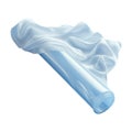 Transparent or PNG Image of a Roll of Plastic Sheeting Royalty Free Stock Photo