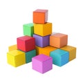 Transparent or PNG Image of a Stack of Colorful Boxes Royalty Free Stock Photo