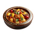 Transparent or PNG Image of Vegetable Korma Royalty Free Stock Photo