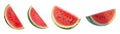 Transparent or PNG Image of Watermelon Slice Pack Royalty Free Stock Photo