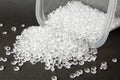 Transparent Polyethylene granules. HDPE.Plastic pellets. Plastic Raw material