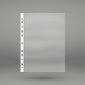 Transparent punched pocket Royalty Free Stock Photo