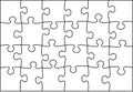 Transparent puzzle vector