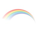 Transparent rainbow. Vector illustration. Realistic raibow on transparent background