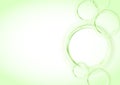 Transparent rings backgrounds series - green