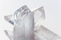 Transparent rock crystals on white Royalty Free Stock Photo