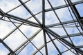 Transparent roof purlins Royalty Free Stock Photo