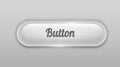 Transparent rounded shiny glass button. UI element.