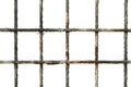 Transparent Rusty Metal Grid, Industrial Texture, Abstract Background Royalty Free Stock Photo