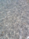 Transparent sea water and small waves in Scopello, Sicily