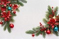 transparent Seasonal border with ornaments (pls download the PNG file to get the transparent image)