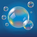 Transparent Soap Bubbles Royalty Free Stock Photo