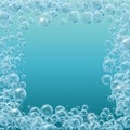 Transparent soap or water bubbles background