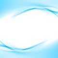 Transparent soft futuristic satin swoosh border