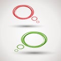 Transparent speech bubbles Royalty Free Stock Photo