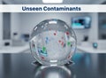 Unseen Contaminants Microplastics Laboratory Concept Royalty Free Stock Photo