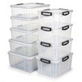 Plastic Stackable Storage Containers PNG