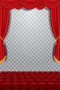 Transparent stage vertical Royalty Free Stock Photo