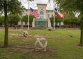 `Transparent Strength` by Damion Priour in 2006, part of the public art collection of Frisco, Texas. Royalty Free Stock Photo