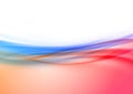 Transparent swoosh wave border in red and blue Royalty Free Stock Photo