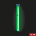 Transparent test tube luminescent liquid