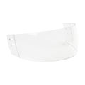 A transparent visor for a helmet, showcased on a plain white background Royalty Free Stock Photo