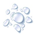 Transparent water drop Royalty Free Stock Photo