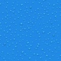 Transparent water drops vector seamless pattern Royalty Free Stock Photo