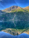 Transparent Water Reflecting Sunshine in Tatra Mountains