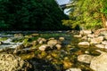 Transparent water of Rio Correntoso, the shortest river in the world, Argentina. Royalty Free Stock Photo