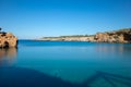 Transparent waters in the cala compte, Ibiza