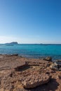 Transparent waters in the cala compte, Ibiza