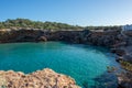 Transparent waters in the cala compte, Ibiza