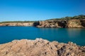 Transparent waters in the cala compte, Ibiza