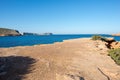 Transparent waters in the cala compte, Ibiza