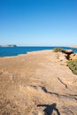 Transparent waters in the cala compte, Ibiza