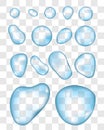 Transparent Watter Drops Royalty Free Stock Photo