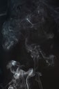 Transparent white cloud of smoke Royalty Free Stock Photo