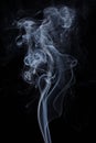 Transparent white and gray cloud of smoke Royalty Free Stock Photo