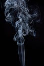 Transparent white and gray cloud of smoke Royalty Free Stock Photo