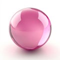 Transparent white or pink bubble isolated on a transparent background Royalty Free Stock Photo