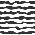 Transparent Zebra Black White Seamless Stripes Vector Background Royalty Free Stock Photo