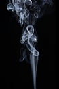 Transparented white cloud of smoke Royalty Free Stock Photo