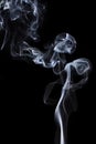 Transparented white cloud of smoke Royalty Free Stock Photo