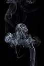 Transparented white cloud of smoke Royalty Free Stock Photo