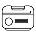 Transplant box icon outline vector. Medica organ